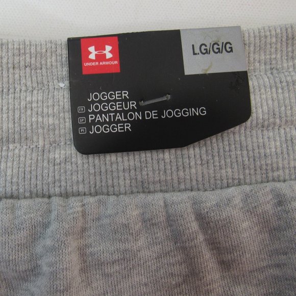 Under Armour Women's  Pull On Rival Fleece Jogger Sweatpants Size L Light Gray - Picture 6 of 9